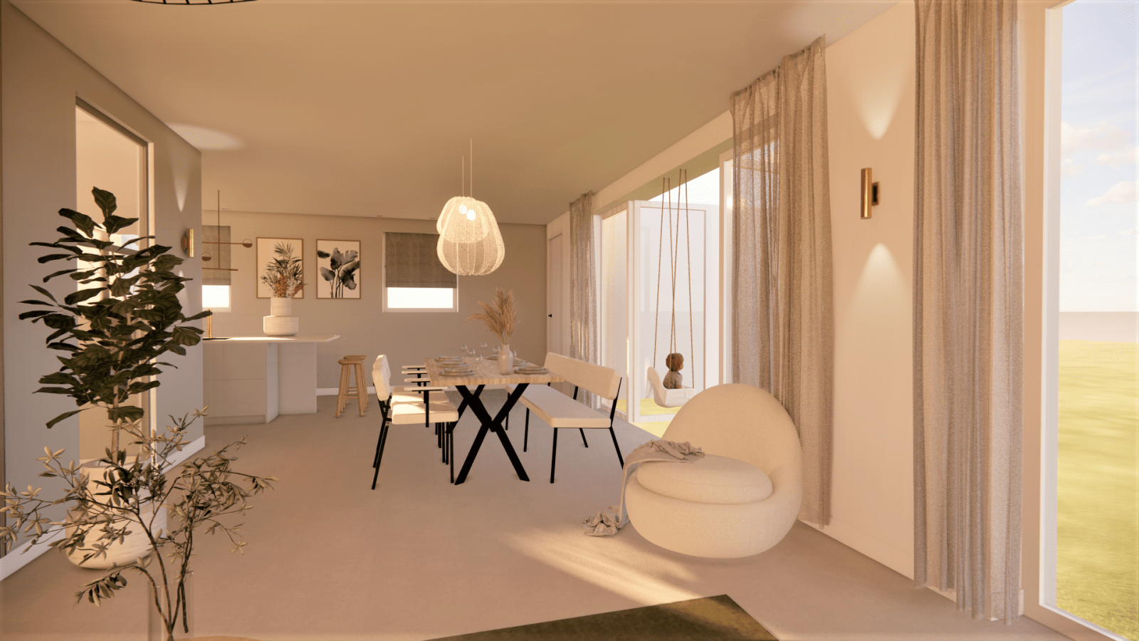 Nieuwbouw Oldenzaal 24, Binnenhuisarchitect, 3D ontwerp,3D visualisatie, Lichtplan, Maatwerk interieur, Kleuradvies, Ontwerp